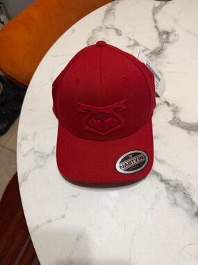 Nasty Pig Solid Red Logo Flexfit Cap